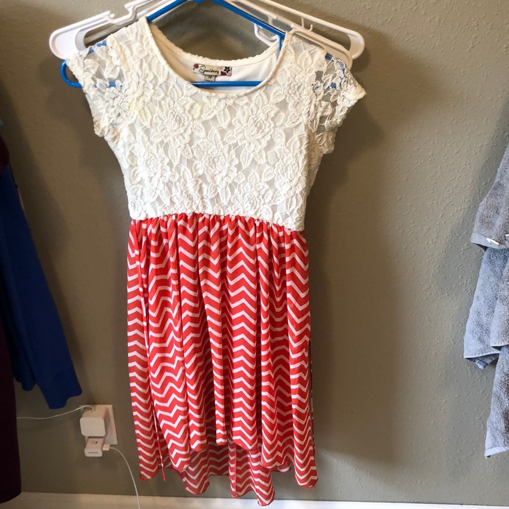 Lace High Low Dress